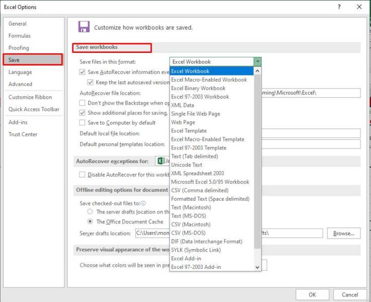 Excel Cannot Open the File because the File Format or File 