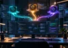 GitHub Copilot Fusion Is Now Available: How Multi-Model AI Coding Works, What It Costs, and What to Test Editorial illustration of a software development workstation with three AI model nodes routing code-generation, analysis and review tasks.